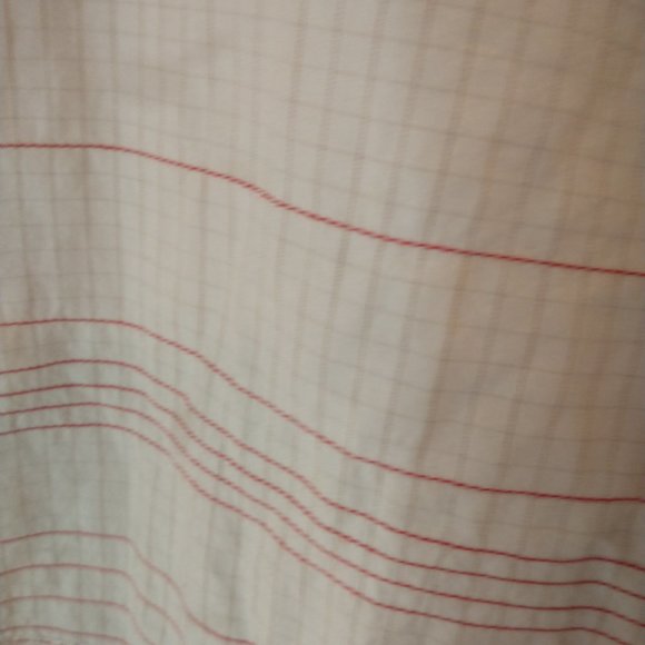 Armani Exchange A/X short sleeve white top red brown embroidery sz small - Picture 3 of 5